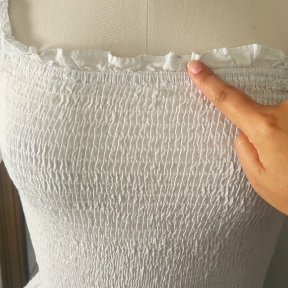 Peplum puff sleeve Alice Blue - Picture 3 of 5